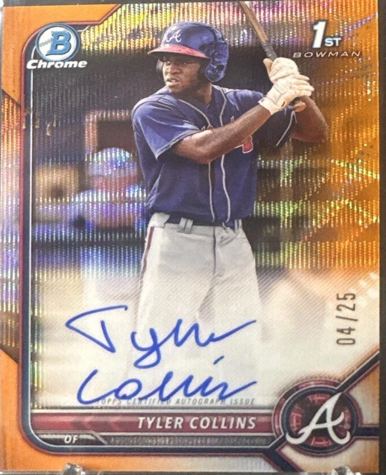 Tyler Collins [Orange Wave Refractor] #CPA-TCS