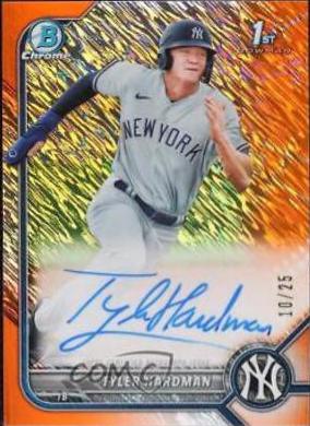 Tyler Hardman [Orange Shimmer Refractor] #CPA-TH
