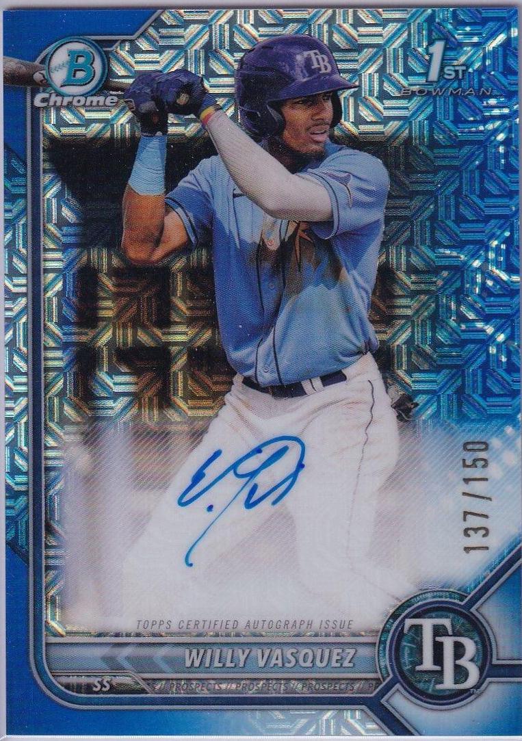 Willy Vasquez [Blue RayWave Refractor] #CPA-WVZ