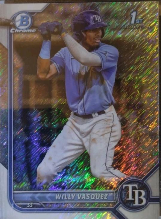 Willy Vasquez [Orange Shimmer Refractor] #CPA-WVZ