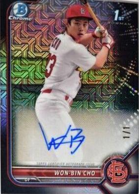 Won Bin Cho [Black & White Mini Diamond Refractor] #CPA-WC