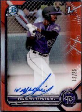 Yanquiel Fernandez [Orange Refractor] #CPA-YFZ