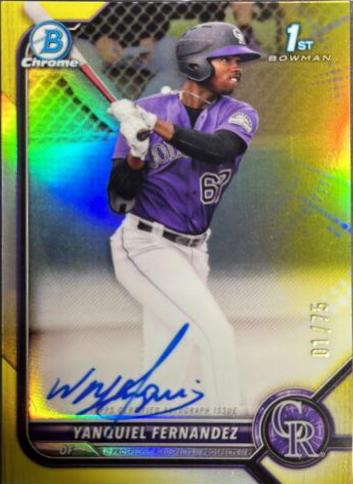 Yanquiel Fernandez [Yellow Refractor] #CPA-YFZ