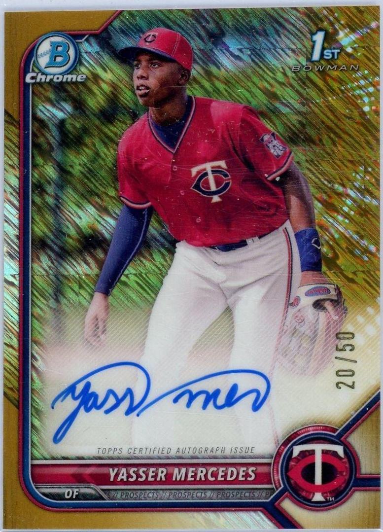 Yasser Mercedes [Gold Shimmer Refractor] #CPA-YMS