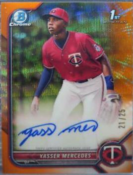 Yasser Mercedes [Orange Wave Refractor] #CPA-YMS