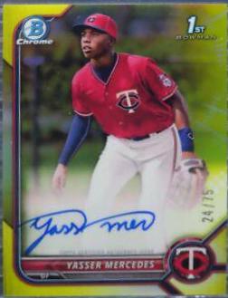 Yasser Mercedes [Yellow Refractor] #CPA-YMS