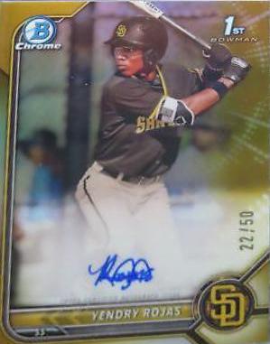 Yendry Rojas [Gold Refractor] #CPA-YR