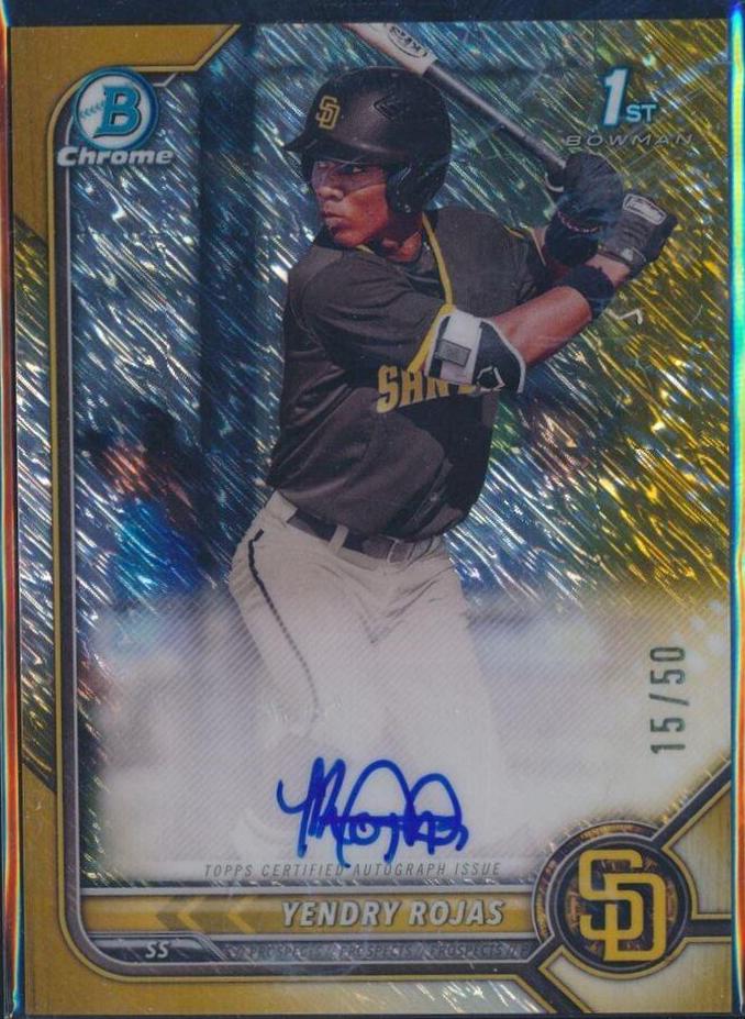 Yendry Rojas [Gold Shimmer Refractor] #CPA-YR