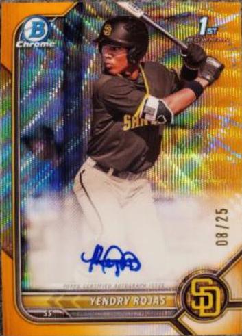 Yendry Rojas [Orange Wave Refractor] #CPA-YR