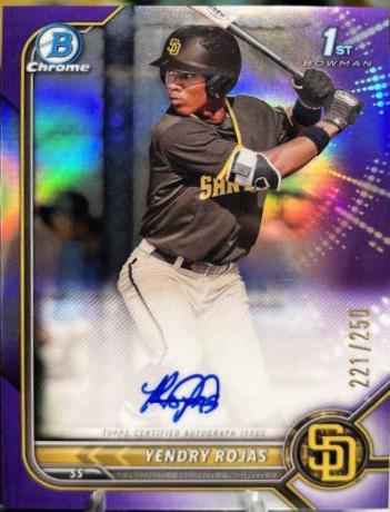 Yendry Rojas [Purple Refractor] #CPA-YR