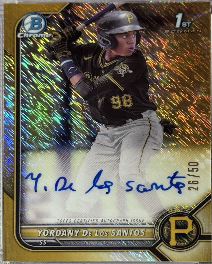 Yordany De Los Santos [Gold Shimmer Refractor] #CPA-YD