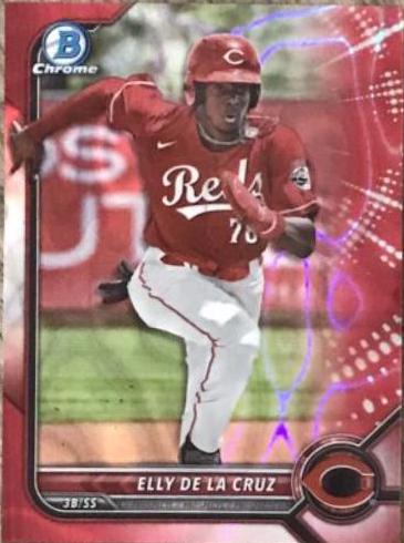 Elly De LA Cruz [Red Lava Refractor] #BCP-50