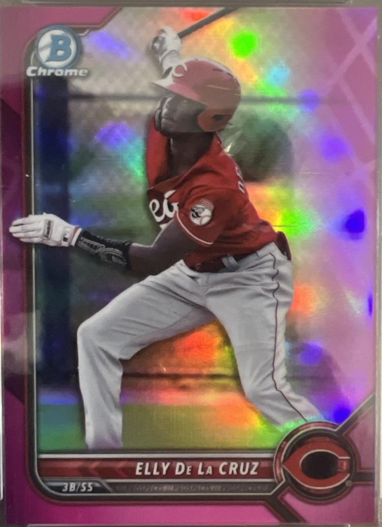 Elly De La Cruz [Fuchsia Pink Shimmer Refractor] #BCP-224