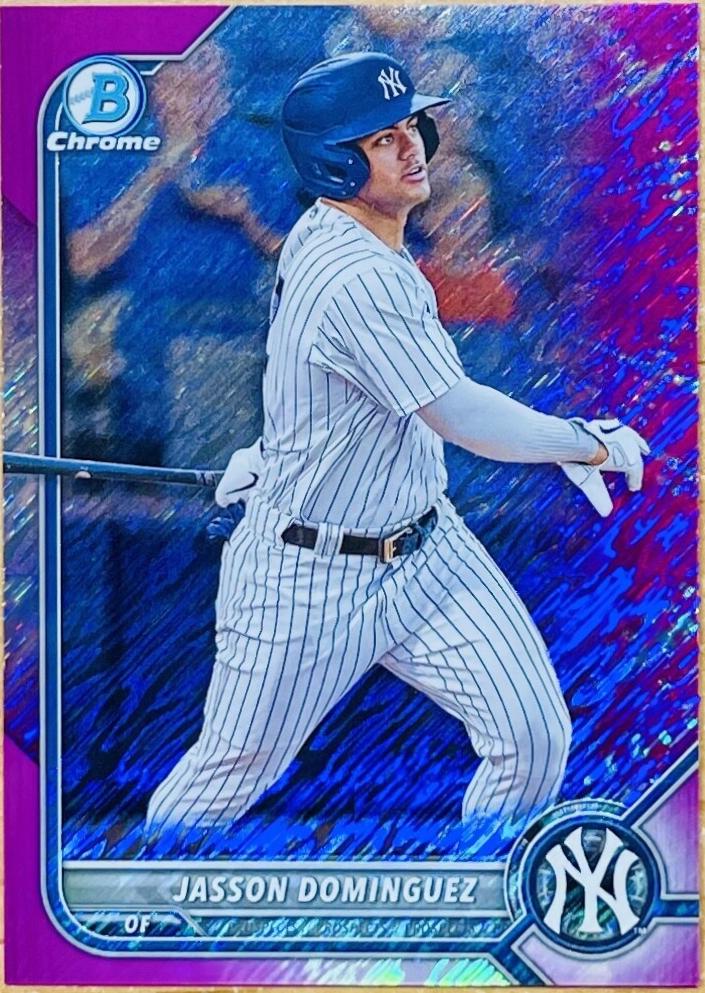 Jasson Dominguez [Fuchsia Pink Shimmer Refractor] #BCP-244