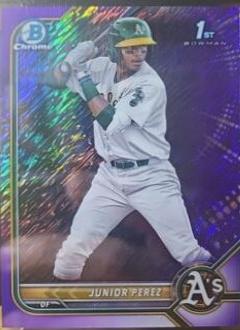 Junior Perez [Purple Shimmer Refractor] #BCP-180