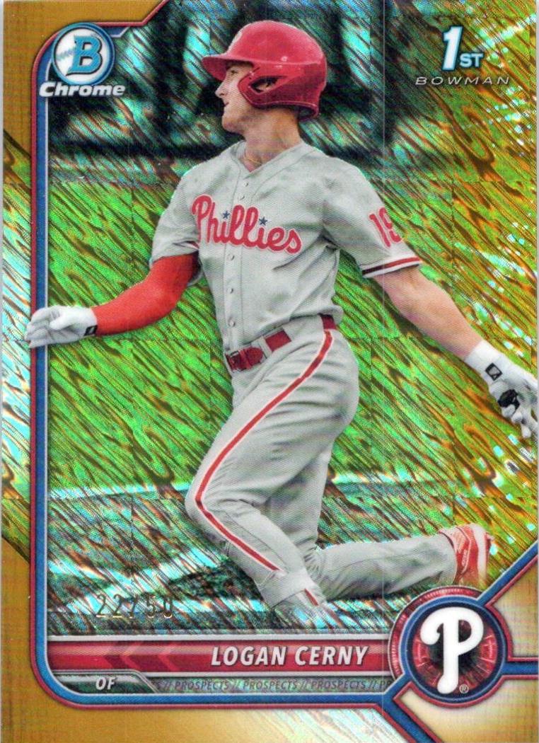 Logan Cerny [Gold Shimmer Refractor] #BCP-120