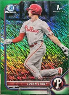 Logan Cerny [Green Shimmer Refractor] #BCP-120