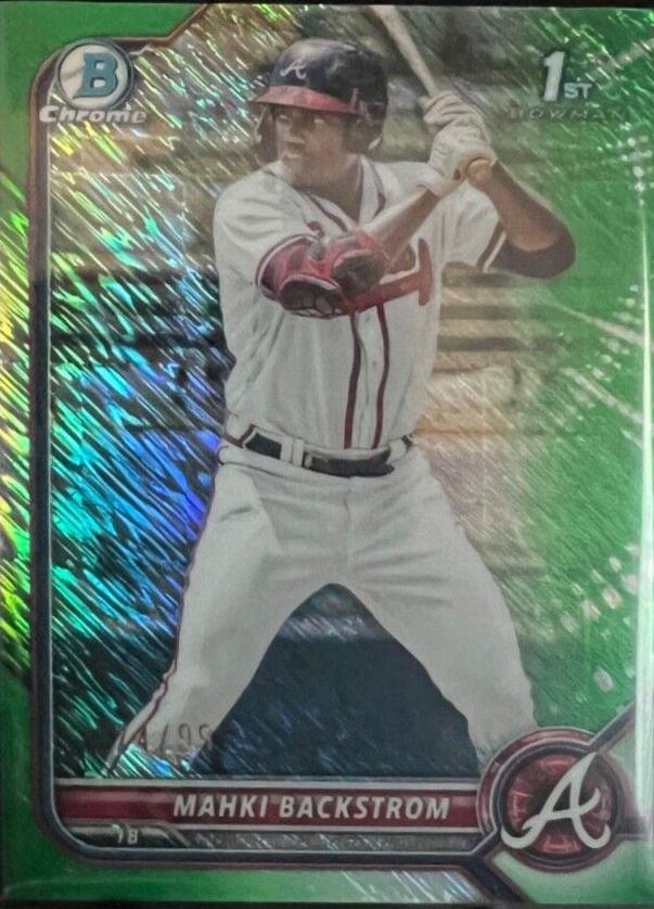 Mahki Backstrom [Green Shimmer Refractor] #BCP-121