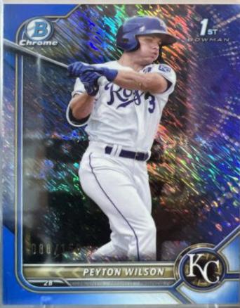 Peyton Wilson [Blue Shimmer Refractor] #BCP-85