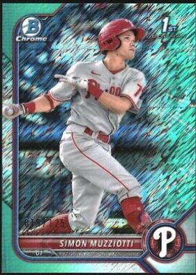 Simon Muzziotti [Aqua Shimmer Refractor] #BCP-40