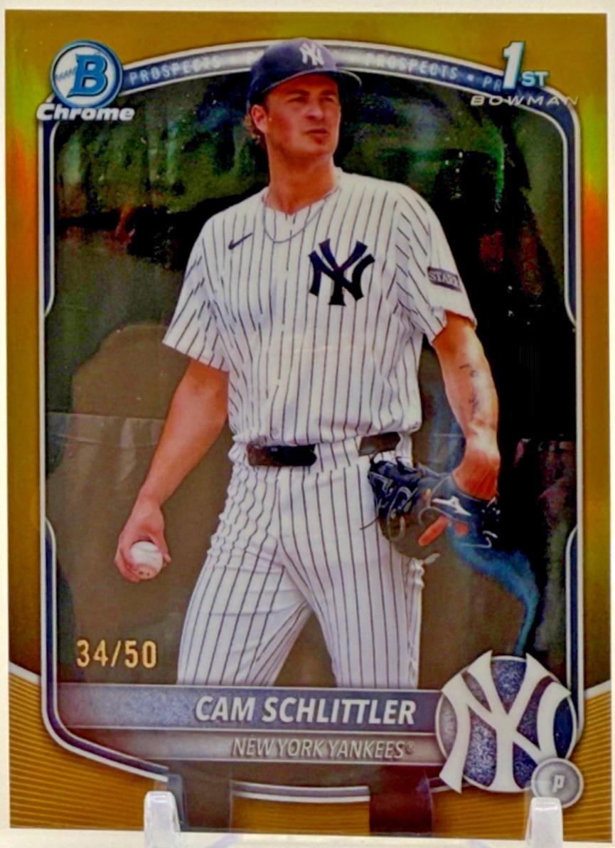 Cam Schlittler [Gold Mega Refractor] #BCP-166
