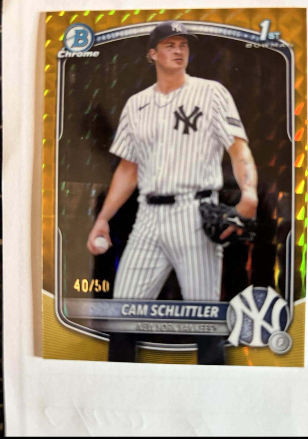 Cam Schlittler [Gold Shimmer] #BCP-166