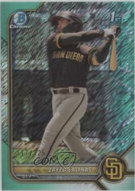 Zayed Salinas [Aqua Shimmer Refractor] #BCP-122