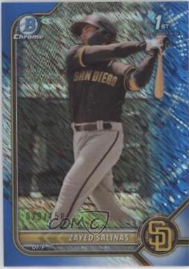 Zayed Salinas [Blue Shimmer Refractor] #BCP-122