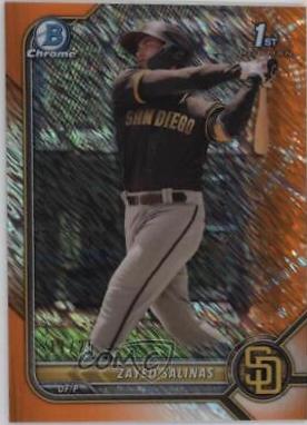 Zayed Salinas [Orange Shimmer Refractor] #BCP-122