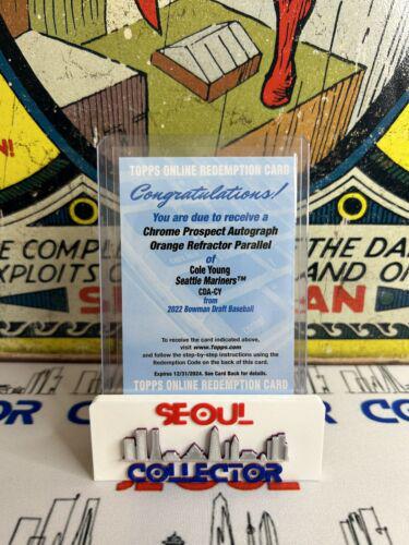 Cole Young [Orange Refractor] #BDC-112