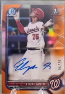 Elijah Green [Orange Refractor] #BDC-23