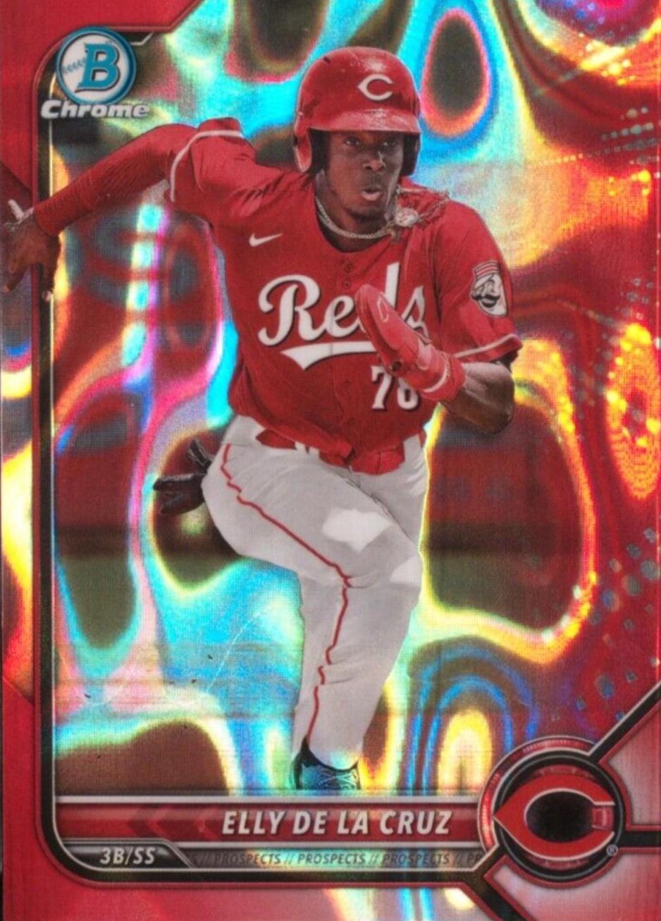 Elly De LA Cruz [Red Lava Refractor] #BDC-80