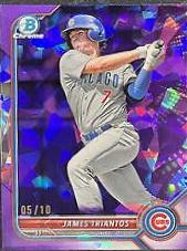 James Triantos [Sapphire Purple Refractor] #BDC-166