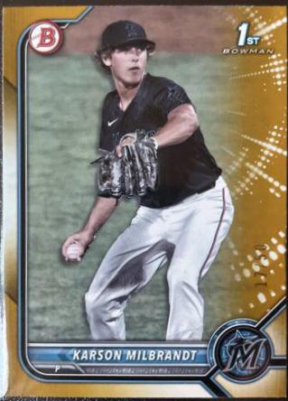 Karson Milbrandt [Gold Refractor] #BDC-87