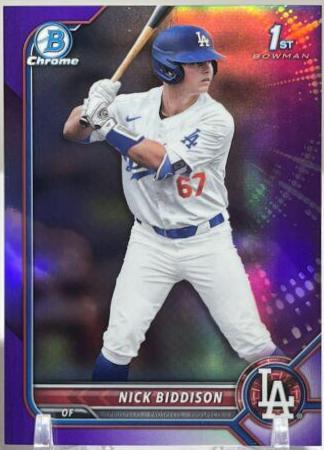 Nick Biddison [Purple Refractor] #BDC-165