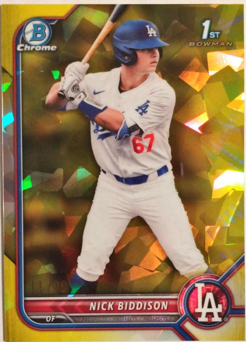 Nick Biddison [Sapphire Yellow Refractor] #BDC-165