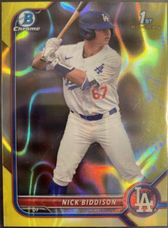 Nick Biddison [Yellow Lava Refractor] #BDC-165
