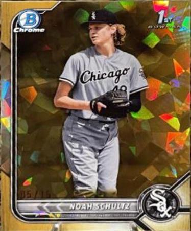Noah Schultz [Sapphire Gold Refractor] #BDC-56