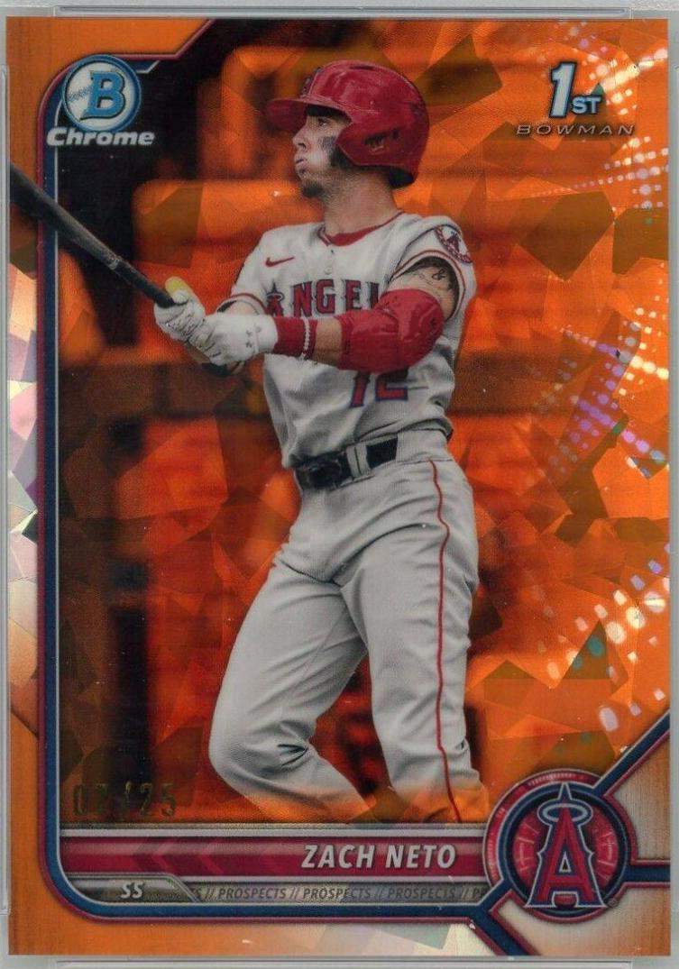 Zach Neto [Sapphire Orange Refractor] #BDC-18