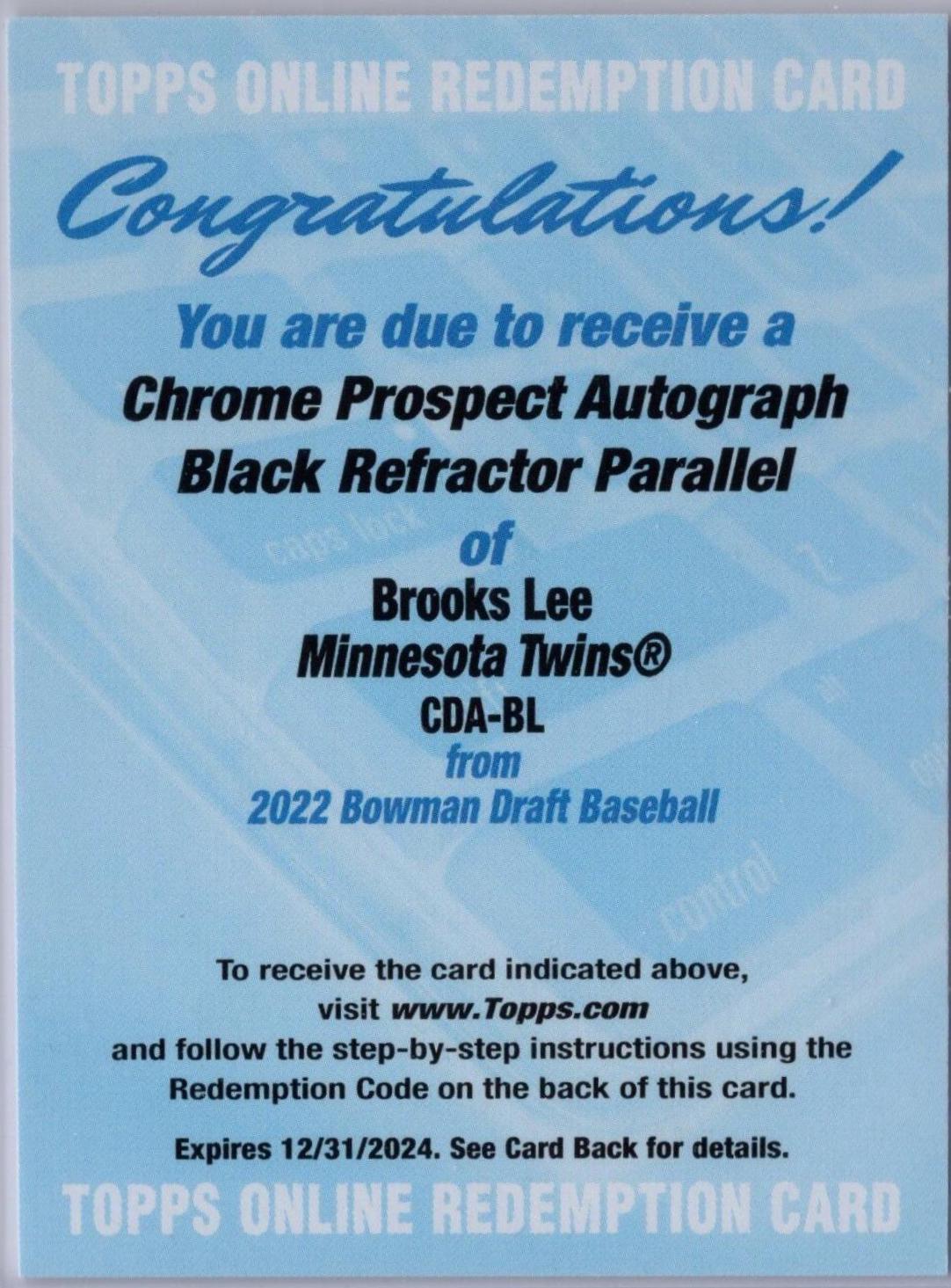 Brooks Lee [Black] #CDA-BL