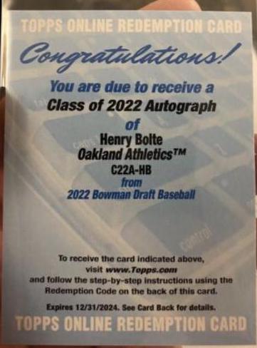 Henry Bolte [Gold] #CDA-HB