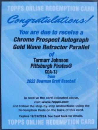 Termarr Johnson [Gold Wave] #CDA-TJ
