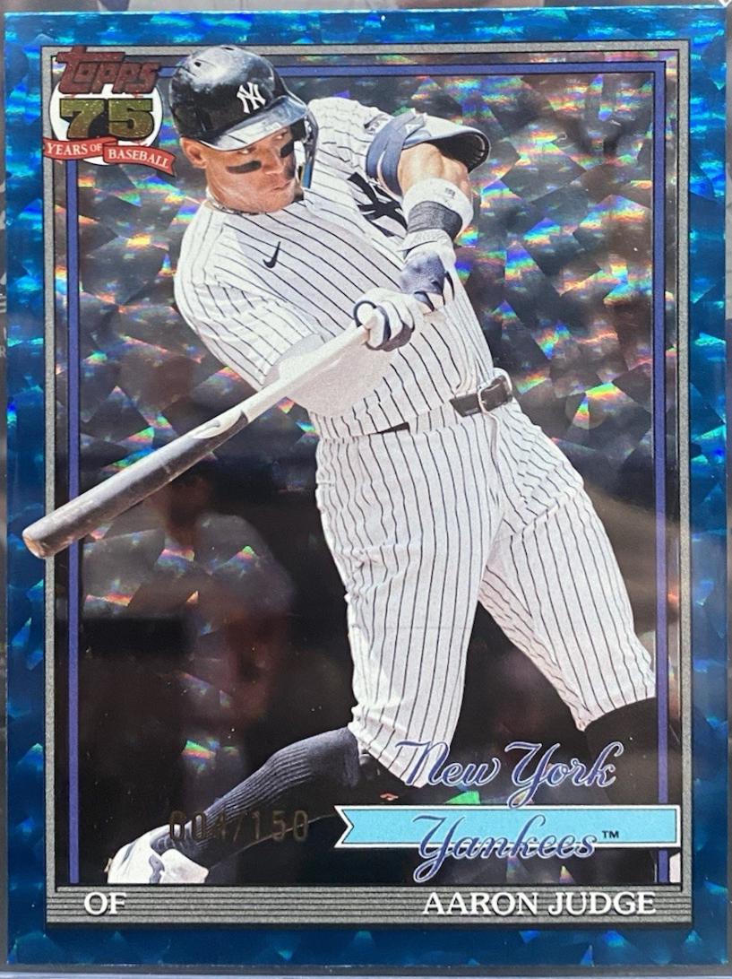 Aaron Judge [Blue Crackleboard Foil] #T91-34