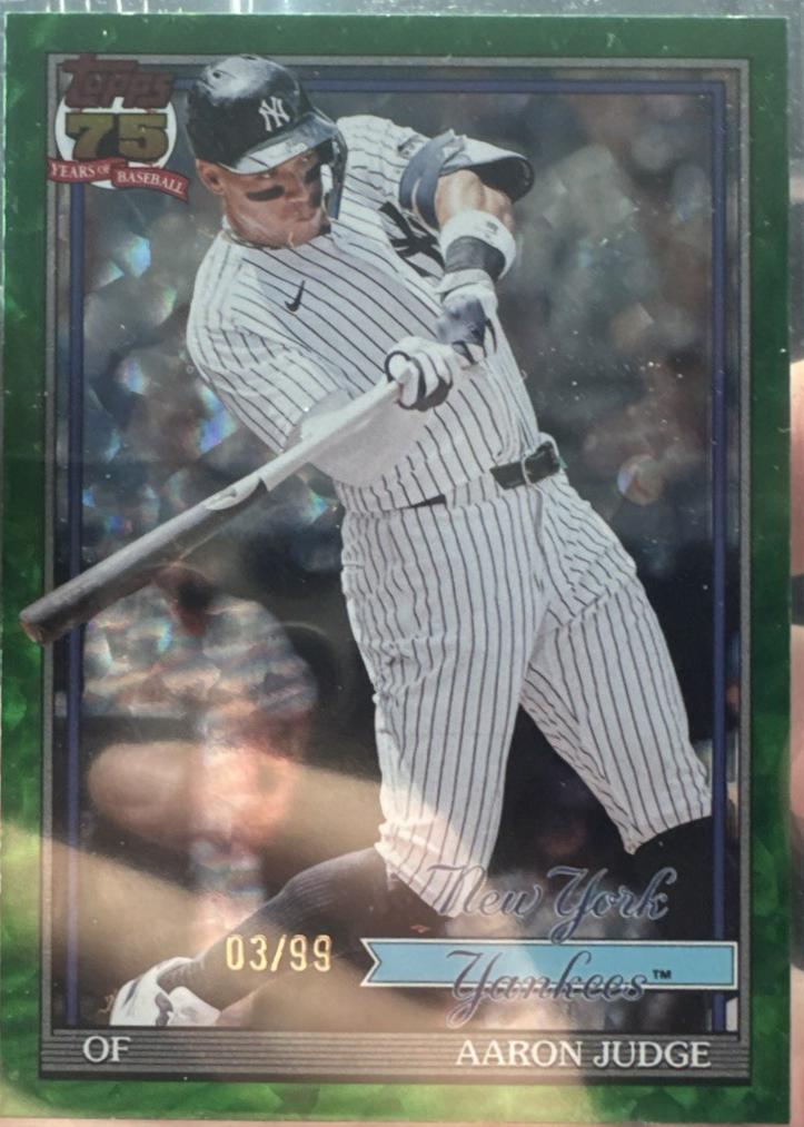 Aaron Judge [Green Crackleboard Foil] #T91-34