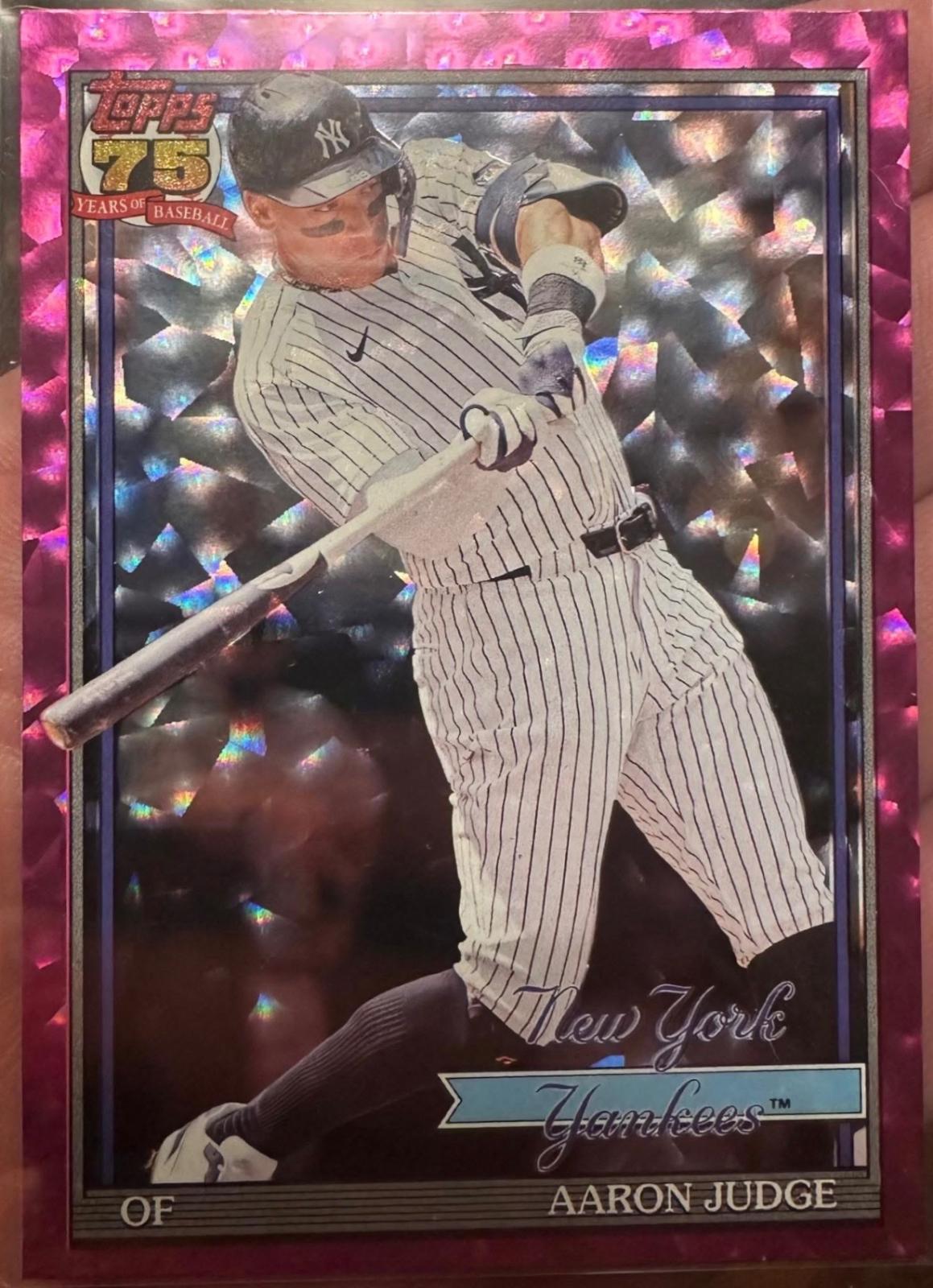 Aaron Judge [Pink Crackleboard Foil] #T91-34
