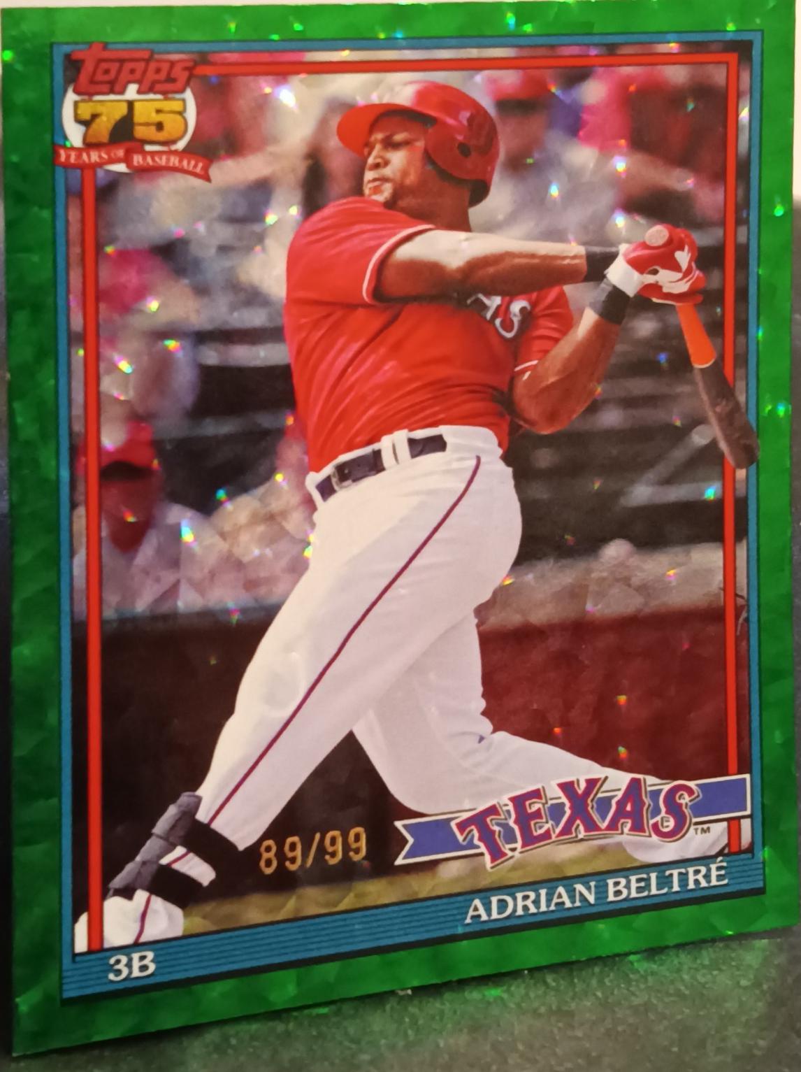 Adrian Beltre [Green Crackleboard Foil] #T91-59