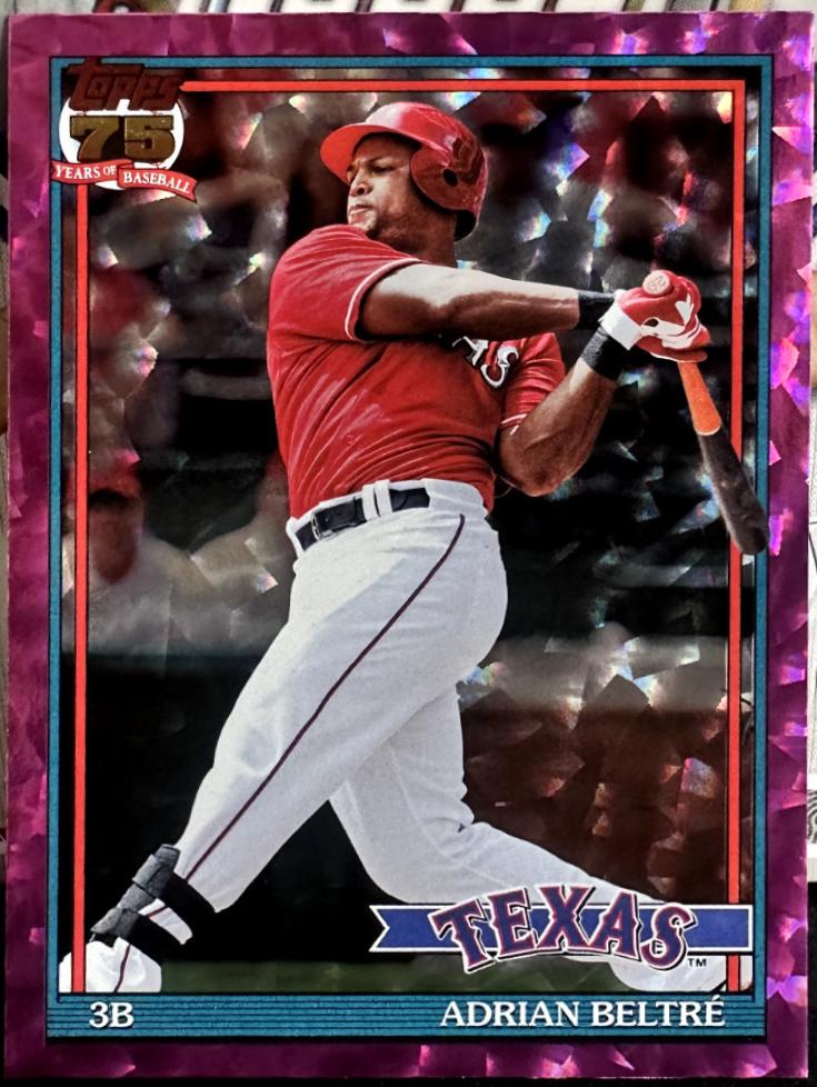 Adrian Beltre [Pink Crackleboard Foil] #T91-59