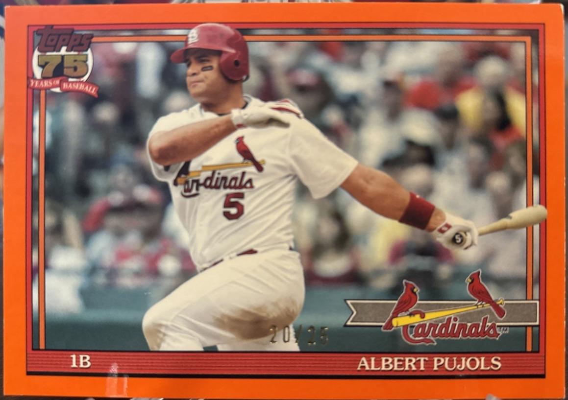 Albert Pujols [Orange Crackleboard Foil] #T91-43