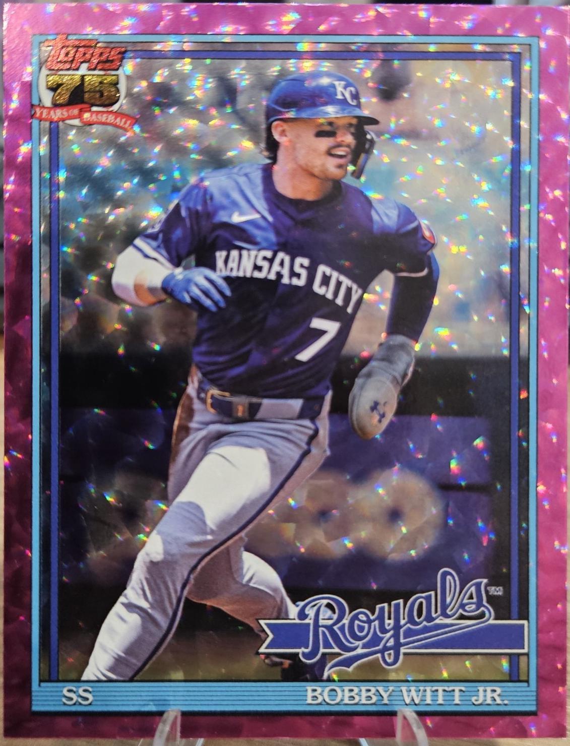 Bobby Witt Jr. [Pink Crackleboard Foil] #T91-3