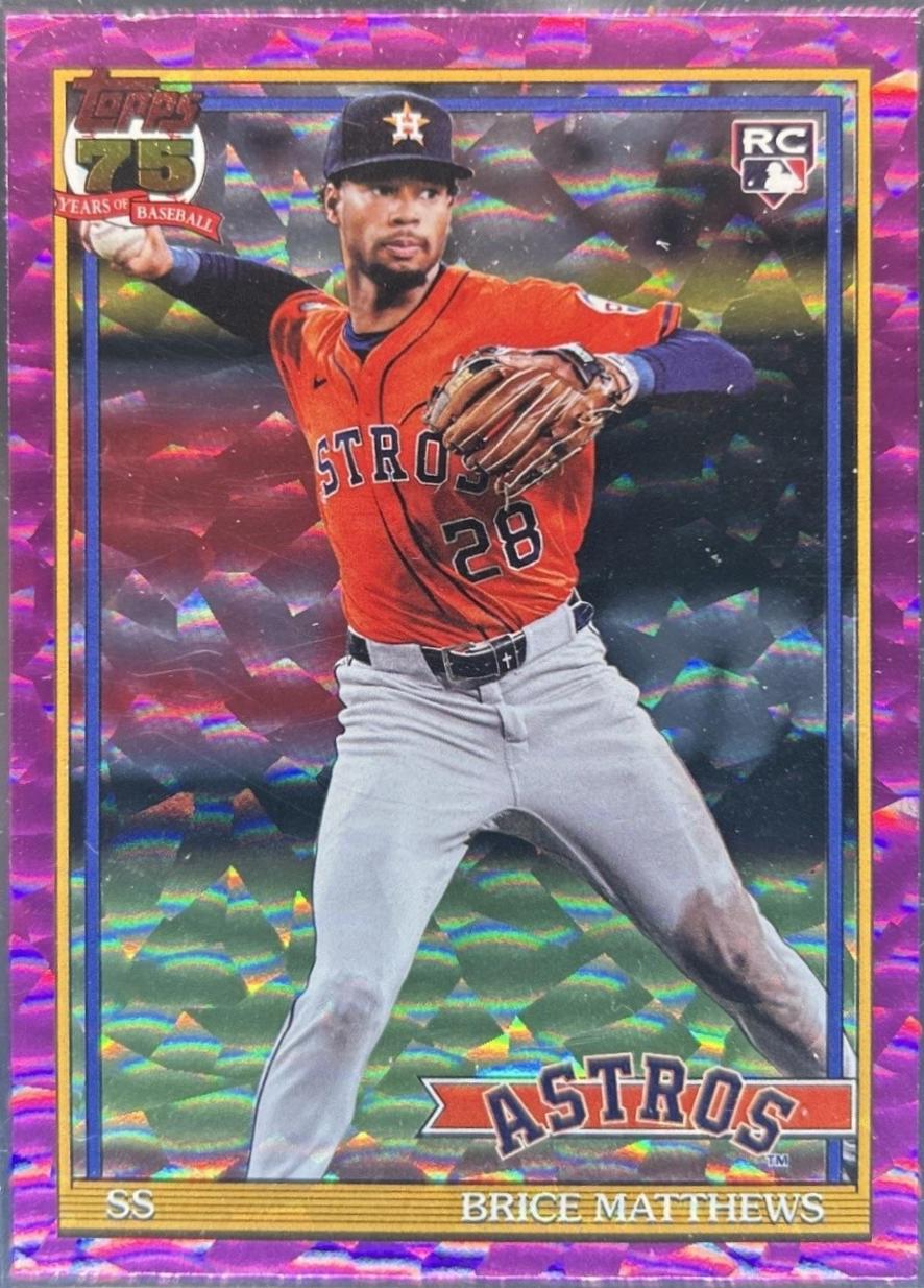 Brice Matthews [Pink Crackleboard Foil] #T91-28